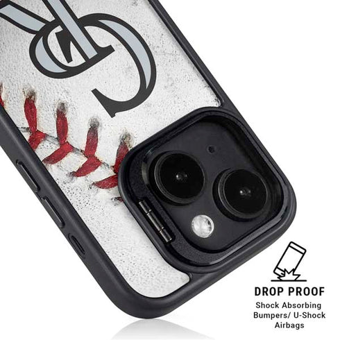 MLB Colorado Rockies Game Ball iPhone 14 Kickstand Case